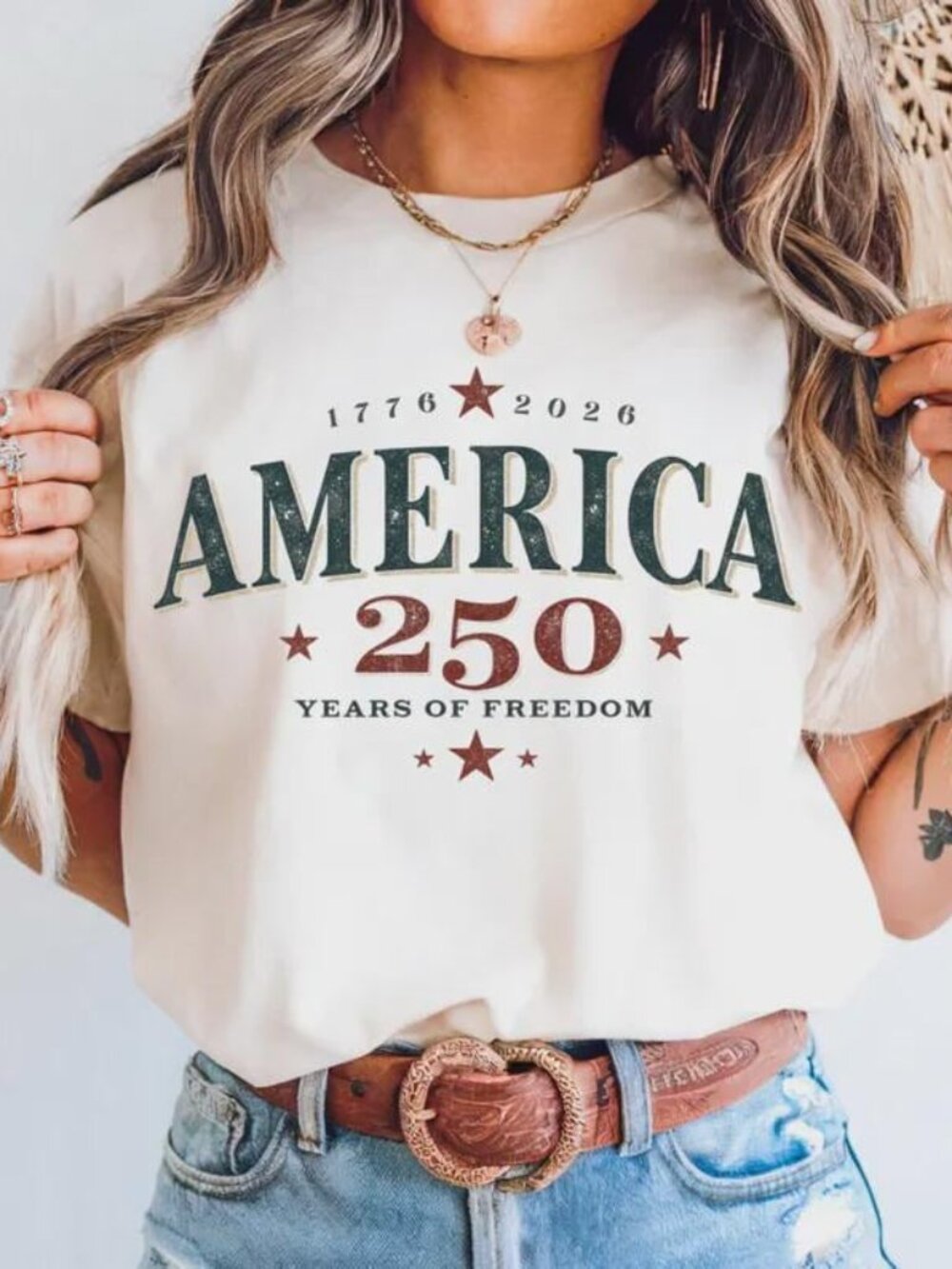 Retro USA 250th Anniversary 2026 Tee, 250 Years of America Patriotic Tee